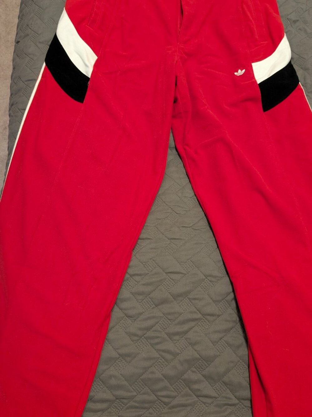 ADIDAS Blocking Track Pants in Red aka Better Scarlet